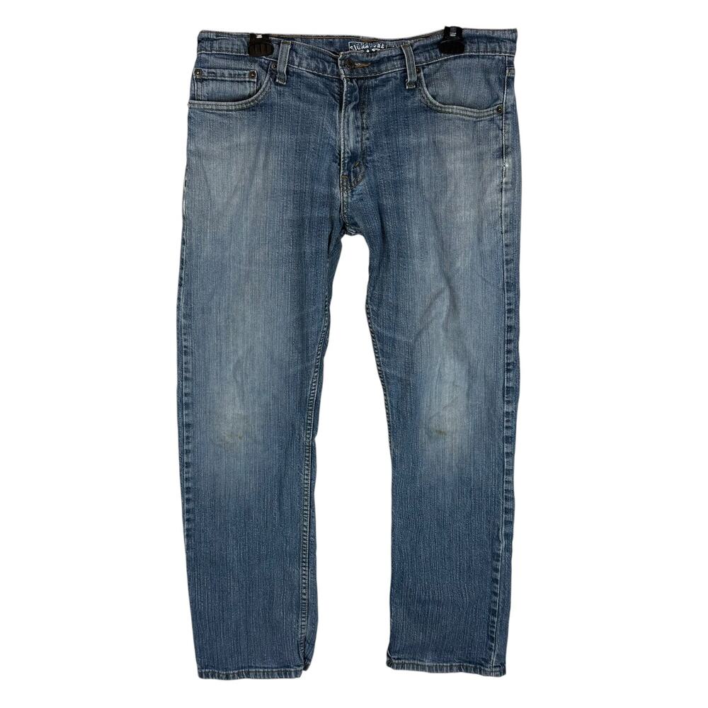 Signature by Levi Strauss & Co. Jeans Mens 34 X 34 Blue‎ Denim Straight Zip Fly